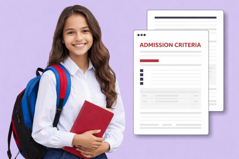 Smiling girl with admission documents (1)